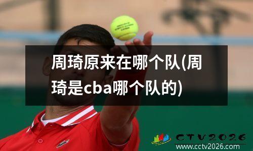 周琦原来在哪个队(周琦是cba哪个队的)