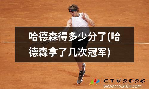哈德森得多少分了(哈德森拿了几次冠军)