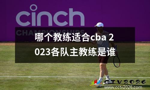 哪个教练适合cba 2023各队主教练是谁