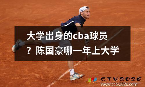 大学出身的cba球员？陈国豪哪一年上大学