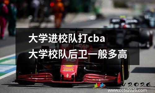 大学进校队打cba 大学校队后卫一般多高