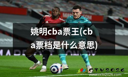 姚明cba票王(cba票档是什么意思)