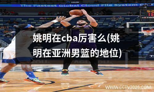 姚明在cba厉害么(姚明在亚洲男篮的地位)