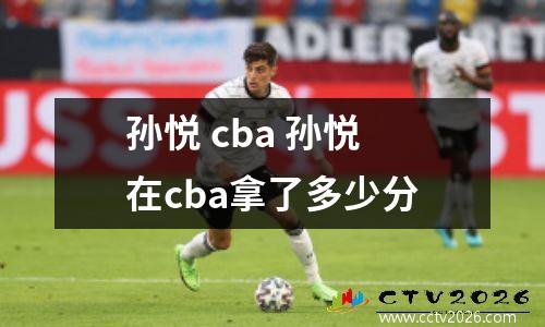 孙悦 cba 孙悦在cba拿了多少分
