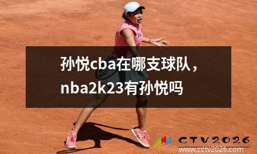 孙悦cba在哪支球队，nba2k23有孙悦吗