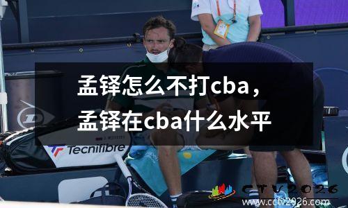 孟铎怎么不打cba，孟铎在cba什么水平