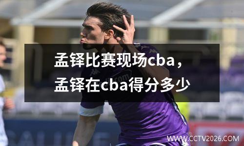 孟铎比赛现场cba，孟铎在cba得分多少