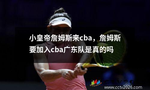 小皇帝詹姆斯来cba，詹姆斯要加入cba广东队是真的吗