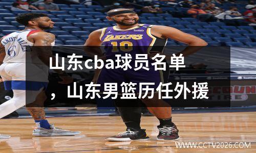 山东cba球员名单，山东男篮历任外援