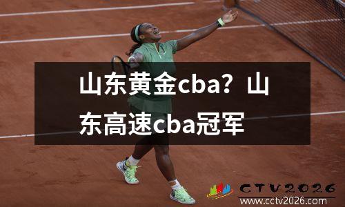 山东黄金cba？山东高速cba冠军
