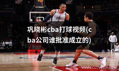 巩晓彬cba打球视频(cba公司谁批准成立的)
