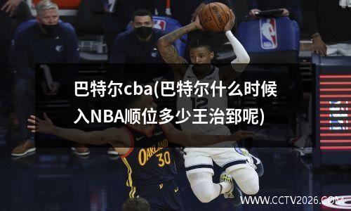 巴特尔cba(巴特尔什么时候入NBA顺位多少王治郅呢)
