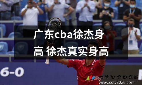 广东cba徐杰身高 徐杰真实身高