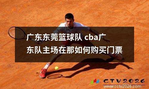 广东东莞篮球队 cba广东队主场在那如何购买门票