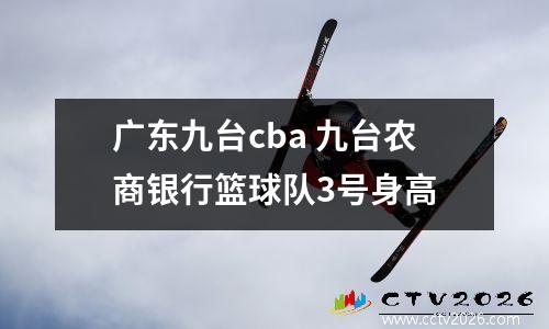 广东九台cba 九台农商银行篮球队3号身高