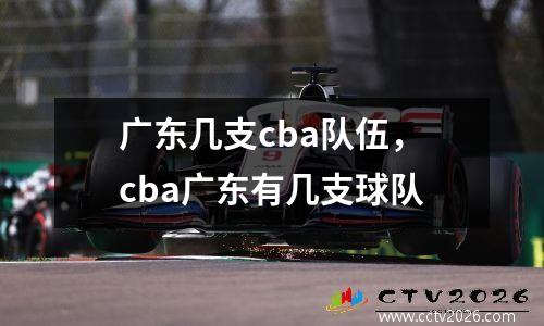 广东几支cba队伍，cba广东有几支球队