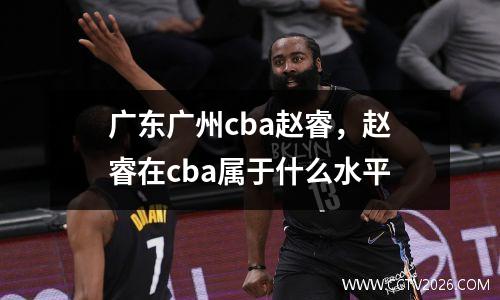 广东广州cba赵睿，赵睿在cba属于什么水平