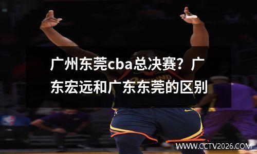 广州东莞cba总决赛？广东宏远和广东东莞的区别