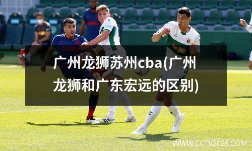 广州龙狮苏州cba(广州龙狮和广东宏远的区别)