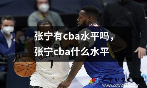 张宁有cba水平吗，张宁cba什么水平