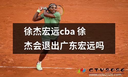 徐杰宏远cba 徐杰会退出广东宏远吗