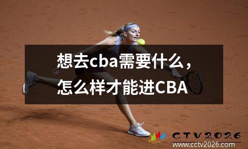 想去cba需要什么，怎么样才能进CBA