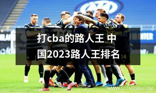 打cba的路人王 中国2023路人王排名