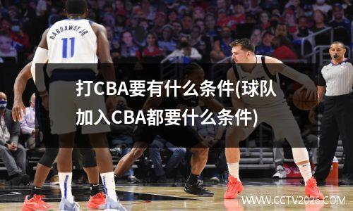 打CBA要有什么条件(球队加入CBA都要什么条件)