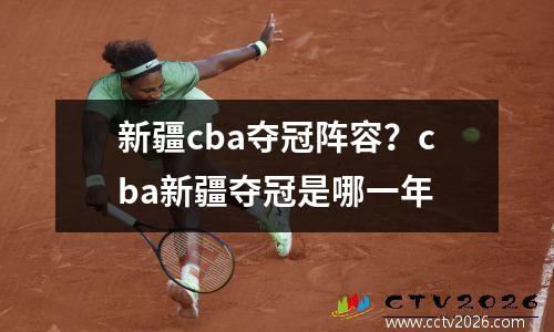 新疆cba夺冠阵容？cba新疆夺冠是哪一年