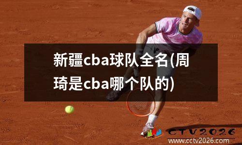 新疆cba球队全名(周琦是cba哪个队的)