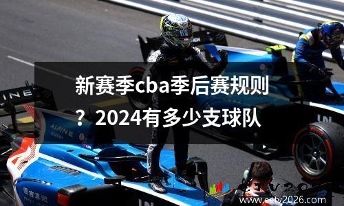 新赛季cba季后赛规则？2024有多少支球队