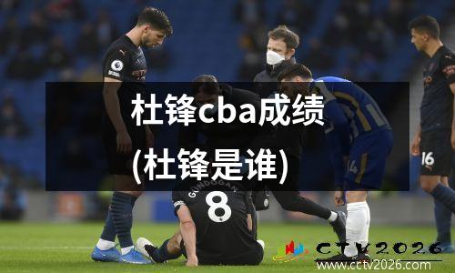 杜锋cba成绩(杜锋是谁)