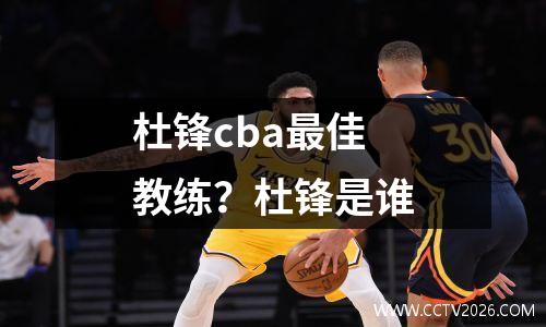 杜锋cba最佳教练？杜锋是谁