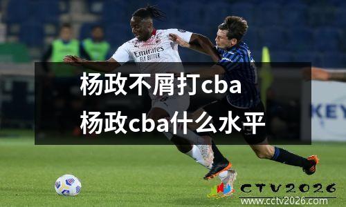杨政不屑打cba 杨政cba什么水平