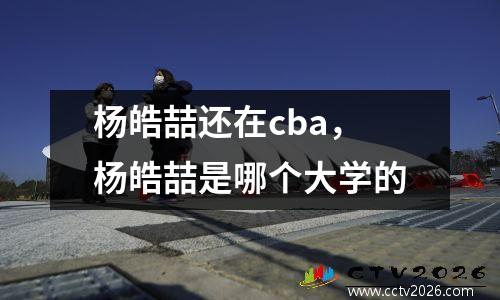杨皓喆还在cba，杨皓喆是哪个大学的