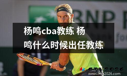 杨鸣cba教练 杨鸣什么时候出任教练