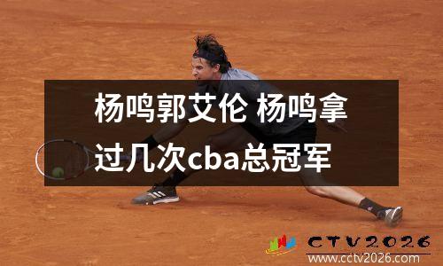 杨鸣郭艾伦 杨鸣拿过几次cba总冠军