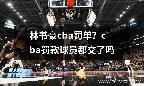 林书豪cba罚单？cba罚款球员都交了吗