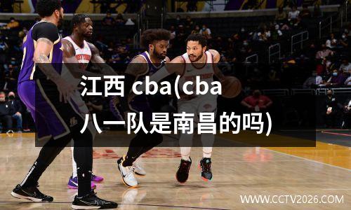 江西 cba(cba八一队是南昌的吗)