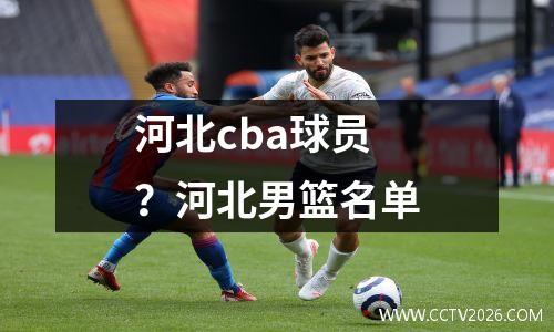 河北cba球员？河北男篮名单
