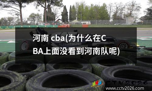 河南 cba(为什么在CBA上面没看到河南队呢)