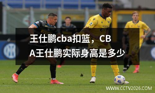 王仕鹏cba扣篮，CBA王仕鹏实际身高是多少