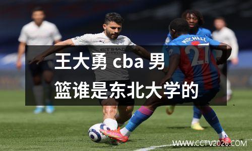 王大勇 cba 男篮谁是东北大学的