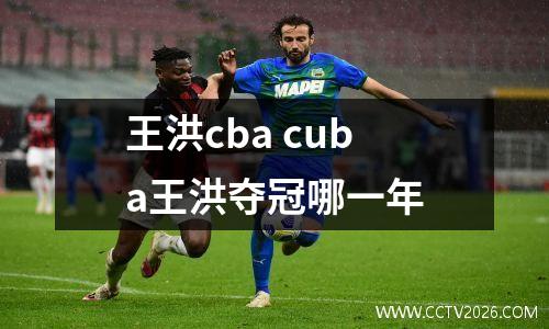 王洪cba cuba王洪夺冠哪一年
