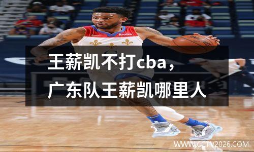 王薪凯不打cba，广东队王薪凯哪里人