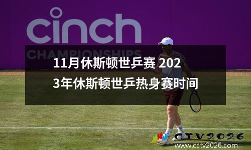 11月休斯顿世乒赛 2023年休斯顿世乒热身赛时间