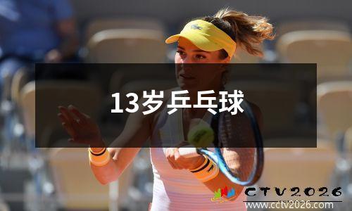 13岁乒乓球