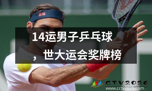 14运男子乒乓球，世大运会奖牌榜