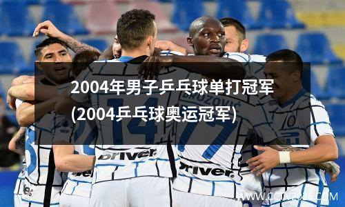 2004年男子乒乓球单打冠军(2004乒乓球奥运冠军)