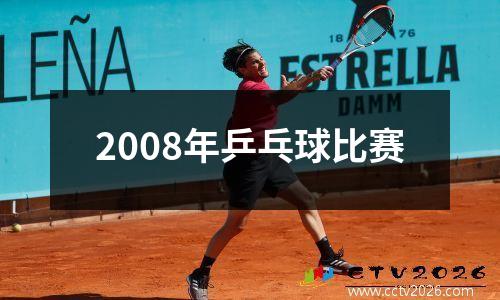 2008年乒乓球比赛